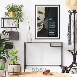 Edgar Allan Poe Poem Print Alone Art Photo Poster Gift