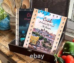 Elegant Treasure Box Coffee Table Book Set Novel & Cookbook! FREE SHIPPING