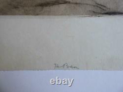 Elyse Ashe Lord large signed orientalist coloured etching The Poem number 2/75
