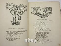 English Lyrics from Spenser to Milton 1898 1st Ed ROBERT ANNING BELL Art Nouveau