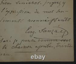 Eugene Bob Letter Signed Autograph, 1898, Your Lovely Poetry