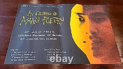 Evening of Asian Poetry Berkeley Poster Zellerbach Hall 1972 Janice Mirikitani