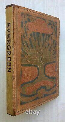Evergreen A Northern Seasonal Winter 1896-97 Illustrated Art Nouveau Leather