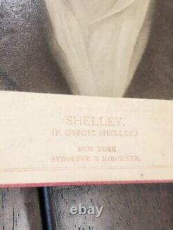 Excellent Bruckmann Collection Poet Percy Shelley Antique 1800s Poetry Famous