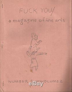 FUCK YOU A Magazine of the Arts No 5 Vol 2 Ed Sanders JOHN WIENERS Copy