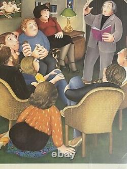 Fabulous Limited Edition Signed Print Titled'Poetry Reading' by Beryl Cook 1982