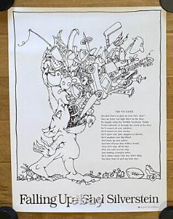 Falling Up! Shel Silverstein 18 x 24 PROMO POSTER The Toy Eater Poem MINT ART