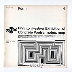 Form No. 4, April 15th 1967 Brighton Festival Exhibition of Concrete Poetry