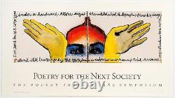 Francesco Clemente Poetry Project Poster (With Allen Ginsberg), 1990. Signed