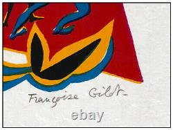 Francoise Gilot Original Color Lithograph Sur La Pierre Poems Hand Signed Art