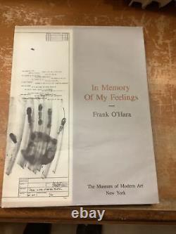 Frank O'Hara In Memory of My Feelings 2005 MOMA Hardcover Dust Jacket