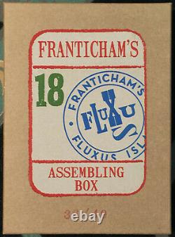 Franticham's Assemblage Box #18 SGND ltd Fluxus collage conceptual art NICE NEW
