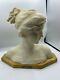 French Marble Sculpture Titled Poésie (poetry) Early 20th Century
