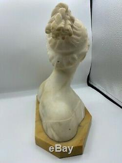 French marble sculpture titled Poésie (Poetry) Early 20th century