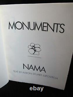 GEORGE NAMA Book of Linocuts MONUMENTS with Poetry by Aaron Stuart Lupovitch