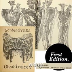 GUNTER GRASS First Edition 1960 GLEISDREIECK Illustrated Poetry Magical Realism