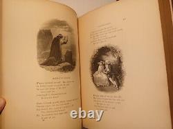 Gallery of famous poets 1874 richly illustrated, large leather see descr