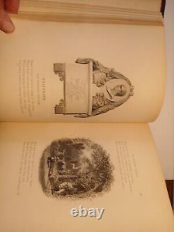 Gallery of famous poets 1874 richly illustrated, large leather see descr