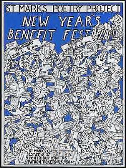 George SCHNEEMAN / Broadside St Marks Poetry Project New Year's Benefit 1st 1980