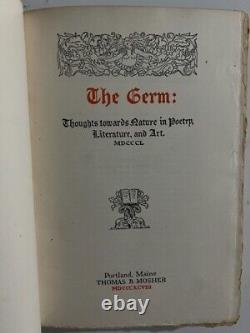 Germ Thoughts towards Nature in Poetry Literature and Art / Limited Edition 1898