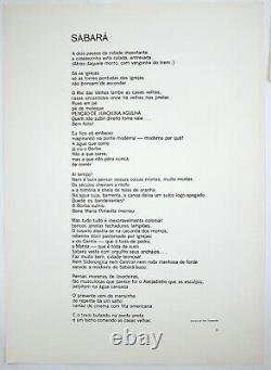 Gravura/Linocut by Yara Tupynambá after poem by Carlos Drummond de Andrade
