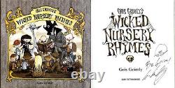 Gris Grimly SIGNED AUTOGRAPHED Wicked Nursery Rhymes HC 1st Ed INSC SKETCH NEW