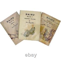 HAIKU BLYTH ZEN BUDDHISM JAPAN 1960s Lot 3 Japan Nature HCDJ ART CALM PEACE VTG