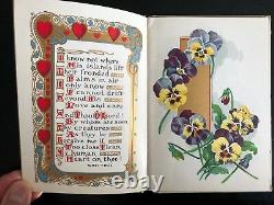HEARTSEASE, Garden, Floral, Poetry, Whittier, Burroughs, Howitt, Art Publishing