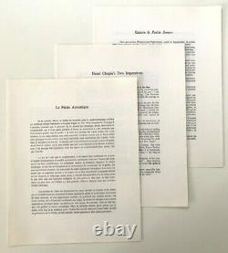 HENRI CHOPIN RARE signed print/portfolio, 1978, 46/50 Concrete / visual poetry