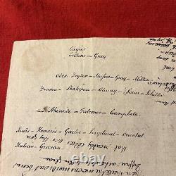 Handwritten poetry on 1796 Paper By Alexander Murry Fdk5