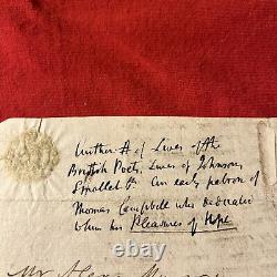 Handwritten poetry on 1796 Paper By Alexander Murry Fdk5