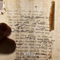 Handwritten poetry on 1796 Paper By Alexander Murry Fdk5