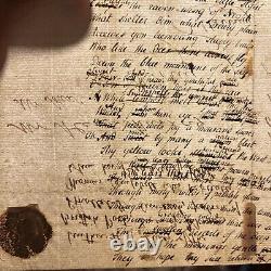 Handwritten poetry on 1796 Paper By Alexander Murry Fdk5