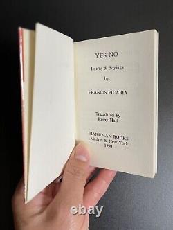 Hanuman Books #39 YES NO Poems & Sayings by Francis Picabia First Edition