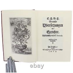 Hofmannswaldau German Poet Collected Works 1679 Curriculum Studiorum 1700 3 VOL