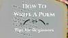 How To Write A Poem Tips For Beginners