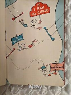 If I Ran The Circus by Dr. Seuss 1956 Hard Cover