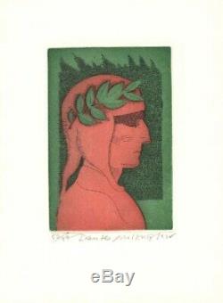 Il Purgatorio Dante Illustrations by Milton Glaser, with etching Rarity