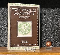 JAMES JOYCE ULYSSES Two Worlds 1927 V3N1 VNTG Periodical Modernism banned book