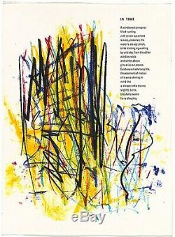 JOAN MITCHELL'In Time' from'Poems', 1992 Ltd. Edition Lithograph Print Framed