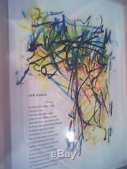 JOAN MITCHELL'Urn Burial' from'Poems' 1992 Ltd Edition Lithograph Print Framed