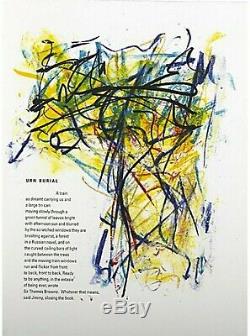 JOAN MITCHELL'Urn Burial' from'Poems' 1992 Ltd Edition Lithograph Print Framed