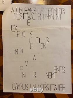 Jean-Claude Moineau / CONCRETE POETRY / MAI 1968 UPRISING / META-ART Orleans