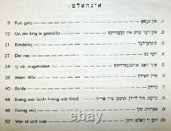 Jewish YIDDISH SONGS Poems HOLOCAUST ART BOOK Composer HENECH KON Piano JUDAICA