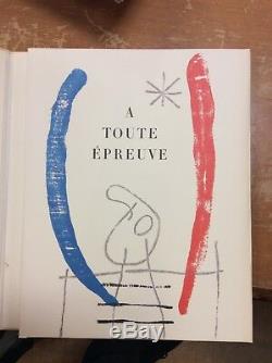 Joan Miro A Toute Epreuve 1984 Paul Eluard Poetry Art Book Reproduction