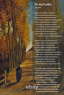 John Keats Poem Print To Autumn Art Photo Poster Gift