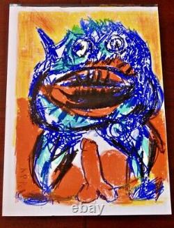 Karel Appel from One Cent Life, Plate Signed Limited Edition Lithograph, 1964