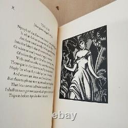 Keats Sonnets woodcuts John Buckland Wright signed 1 of 51 antique art deco book