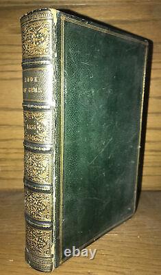LEATHER Book Of Gems! 1836 Poetry Gift First Edition Art Artists Full Original