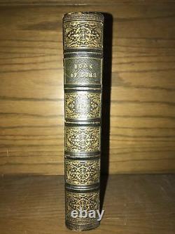 LEATHER Book Of Gems! 1836 Poetry Gift First Edition Art Artists Full Original